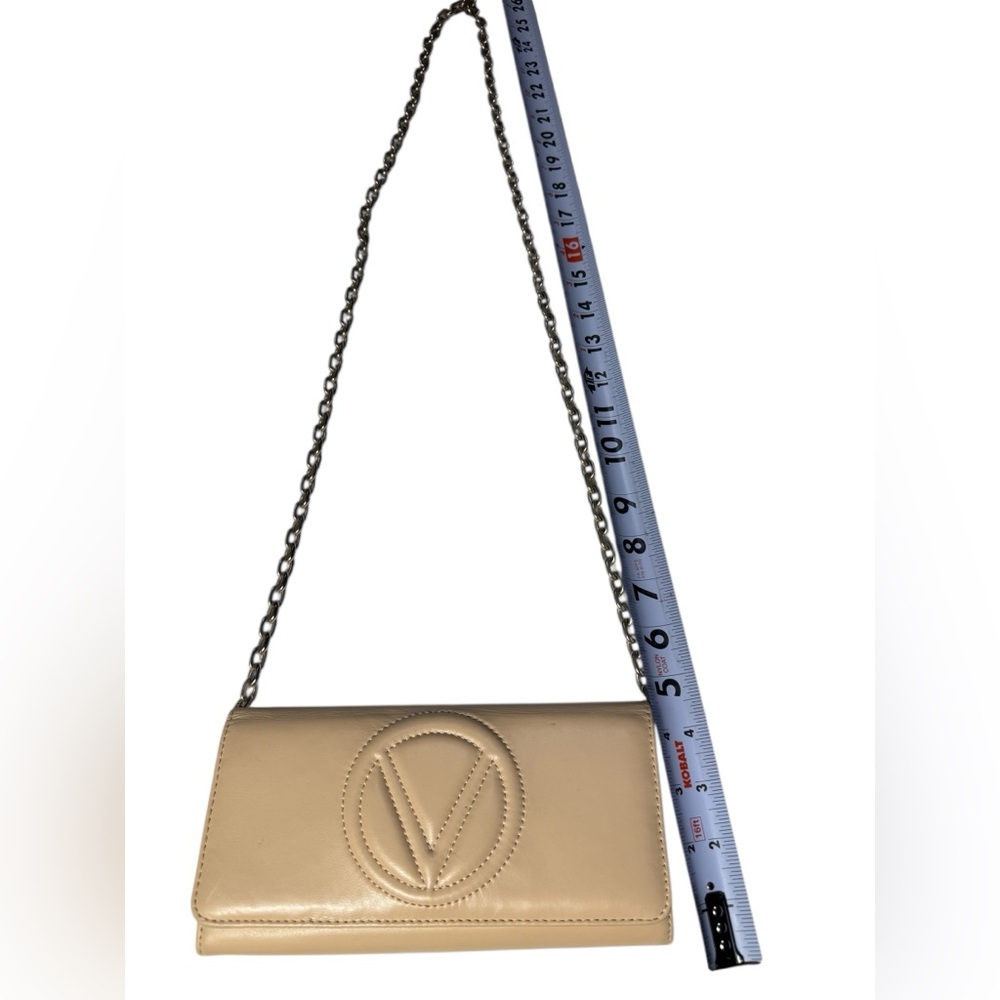 VALENTINO BY MARIO VALENTINO Bianca Leather Continental Wallet removable chain - Picture 15 of 16